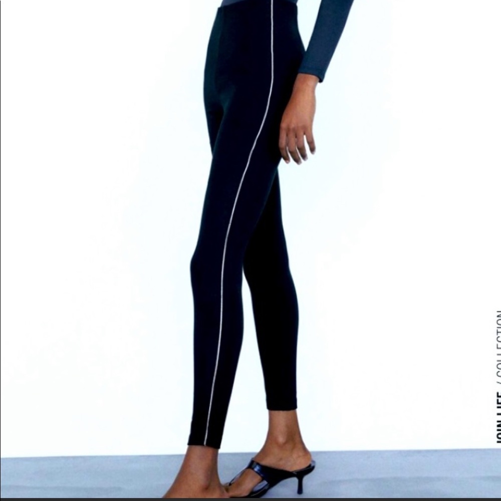 Zara studded side diamond pants